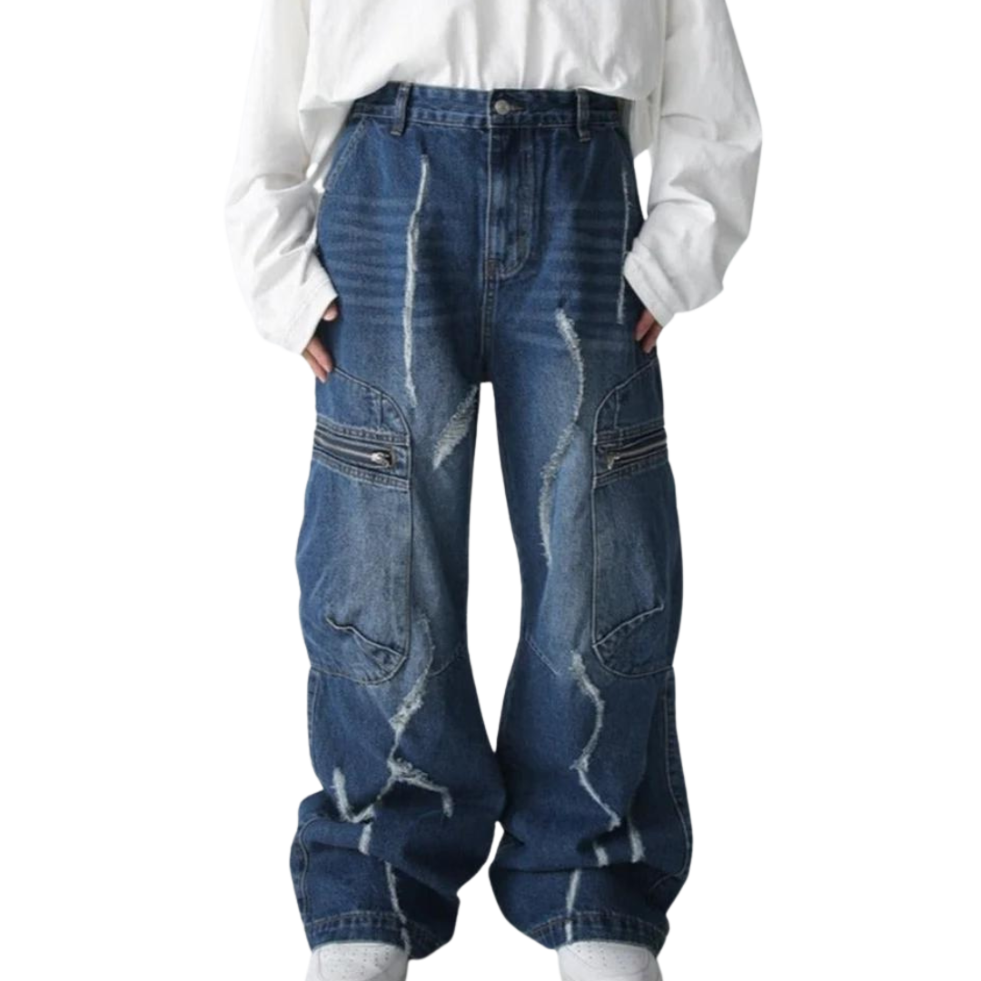 Y2K Limited Baggy Jeans Blue