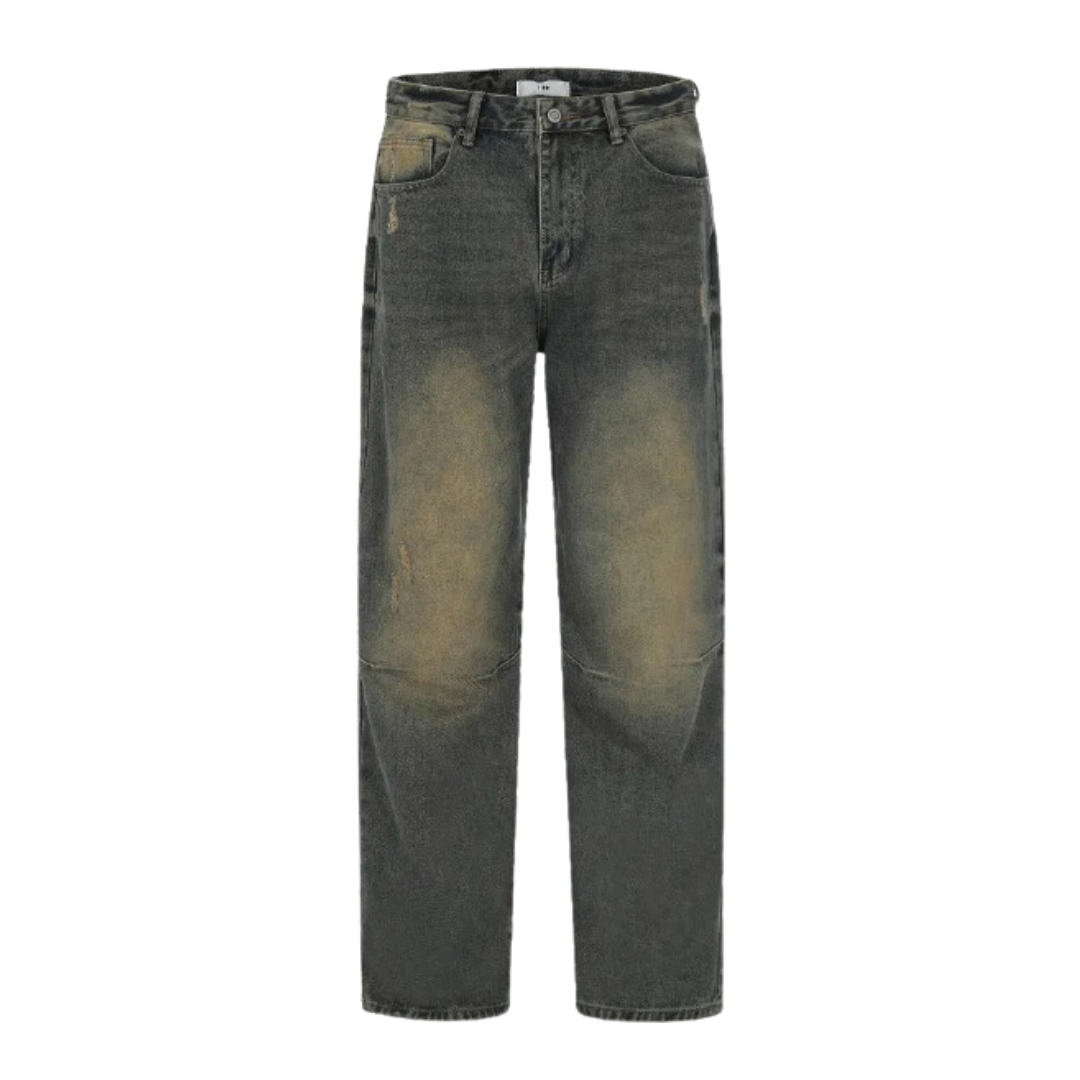 Washed Lightblue Denim Baggy Jeans