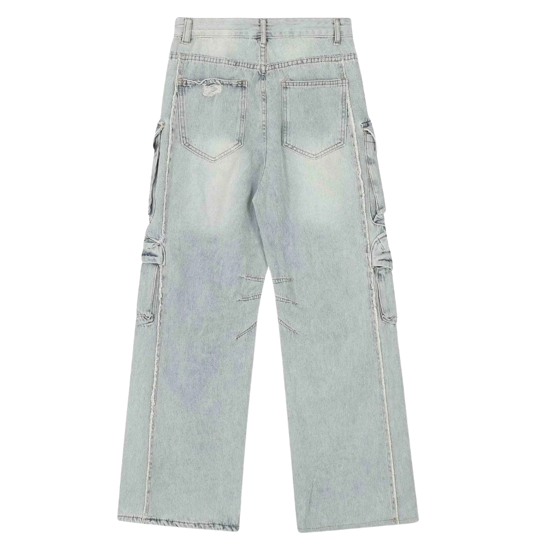 Y2K Multi-Pocket Baggy Jeans