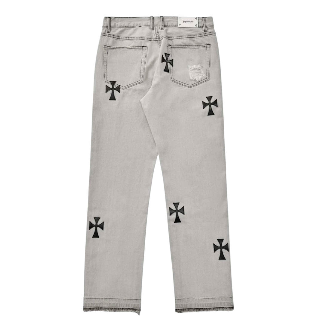 Vintage Cross Baggy Jeans