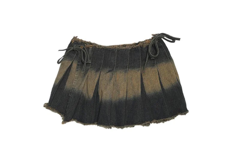 Vintage Washed Mini Skirt