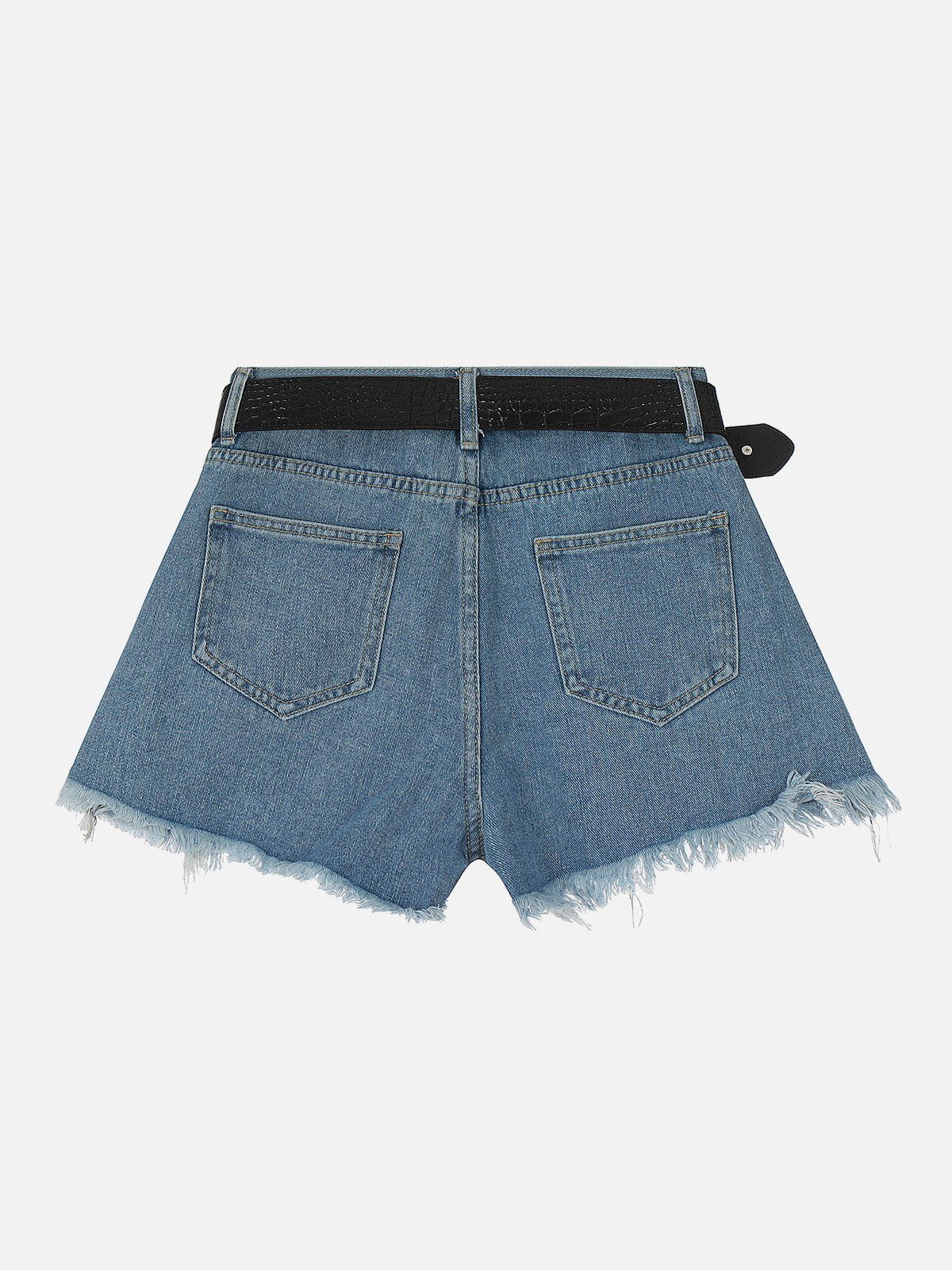 Denim Highwaist Mini Shorts