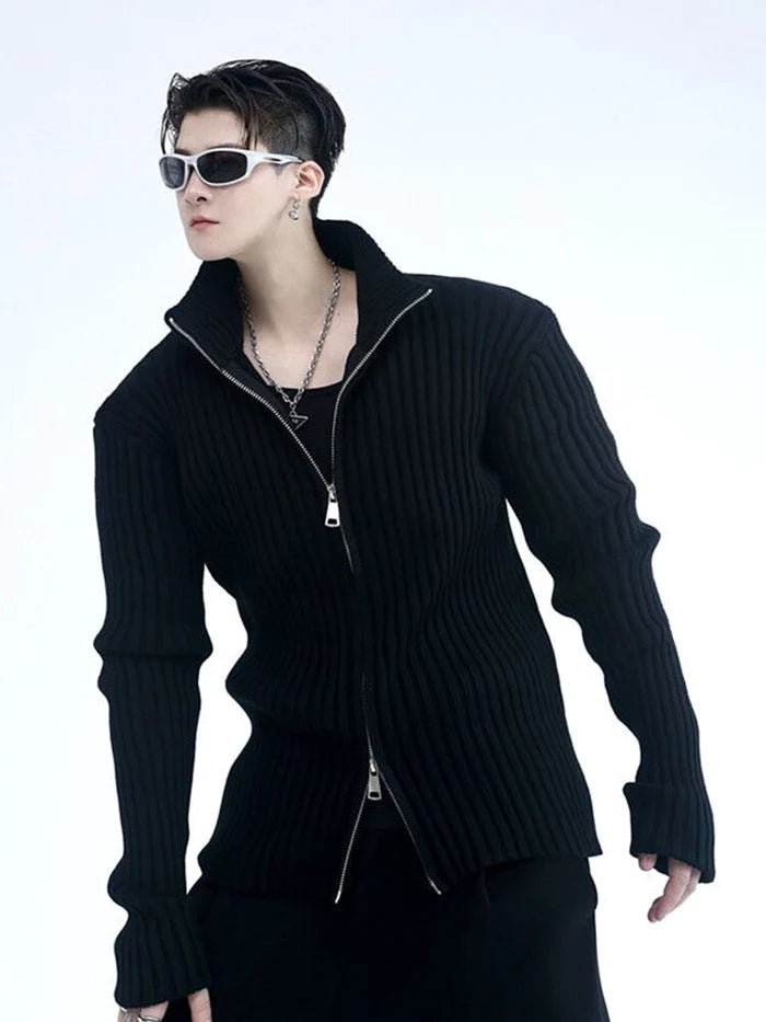 KNIT Y2K ZIPPER SLIM FIT